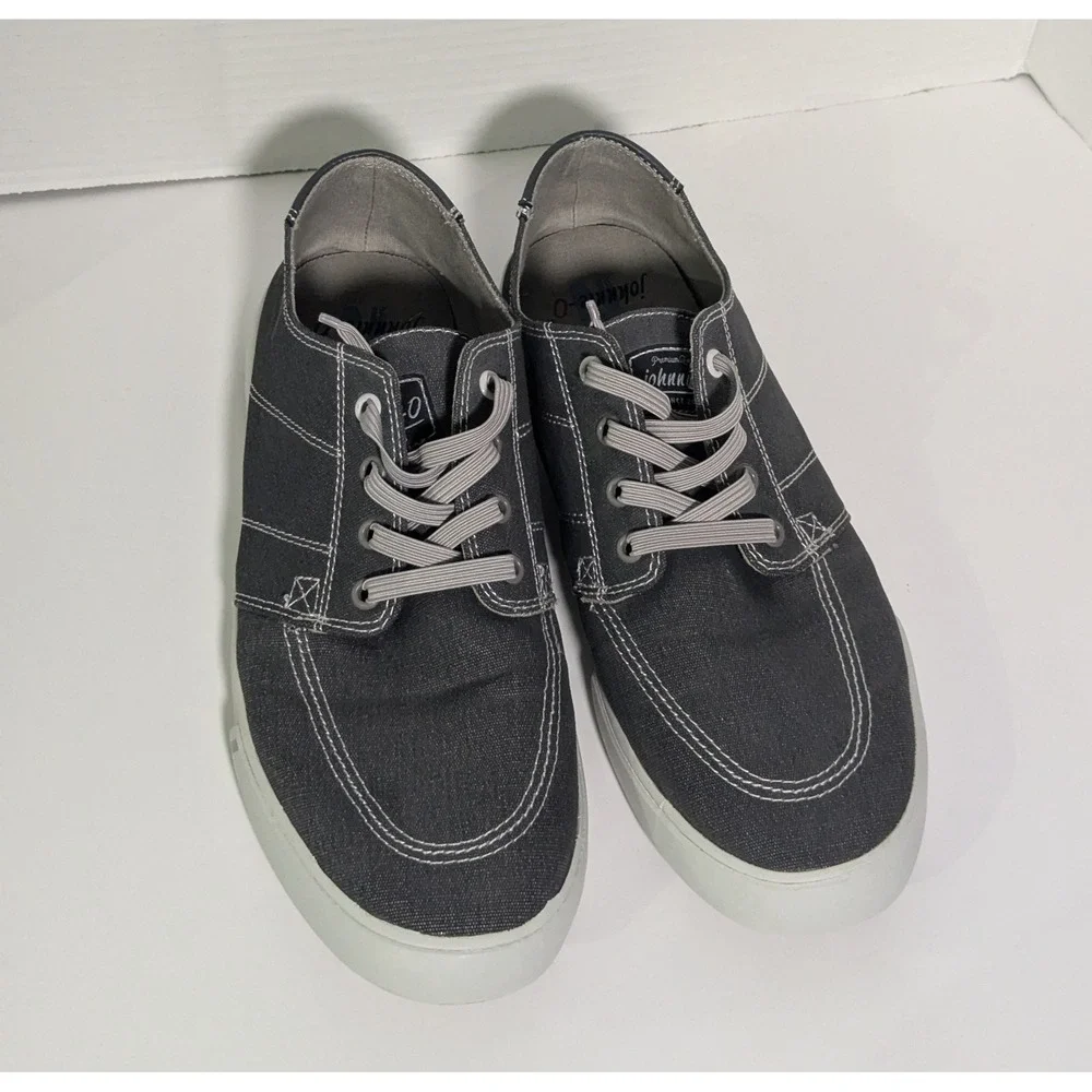 Johnnie-O Santa Cruz Boat Shoe Sneaker Beach Fishing Men's Size 11M Gray
